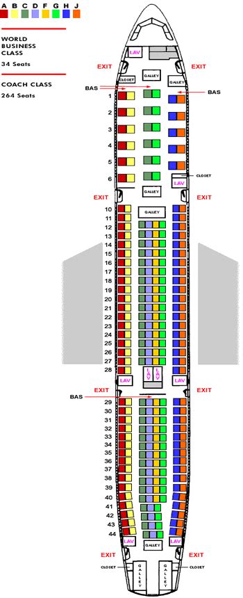 airbus a330 seating plan.